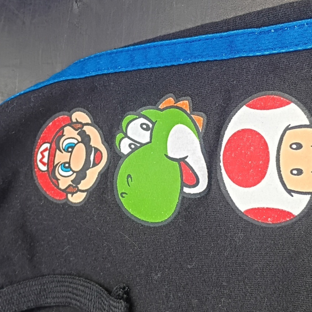 Nintendo Black Joggers with Blue Accent - Picture 3 of 13